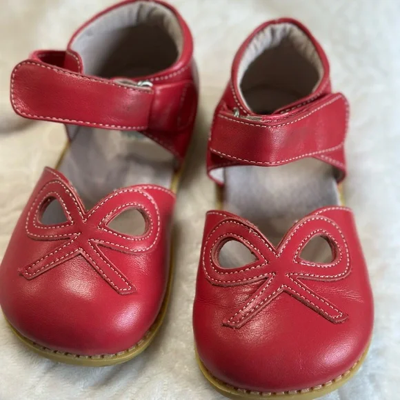 Livie & Luca Light Pink Leather Petals Dress Shoes with Strap Size 10 - Picture 3 of 5